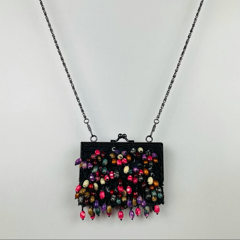 Embellished Sequined Clutch Crossbody